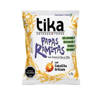 Tika Papas ramitas cebolla grillada 35g