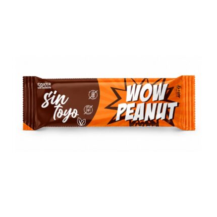 Barrita wow peanut maní- chocolate 40g Sin Toyo