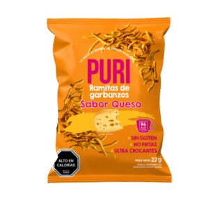 Purisnacks ramitas de queso 22g