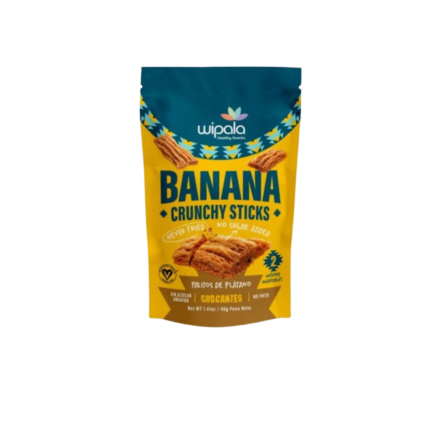 Palitos de plátano crocante 40g Wipala Snacks