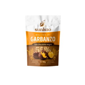 Bolitas de garbanzo cubiertas de chocolate amargo 50g Sunkao