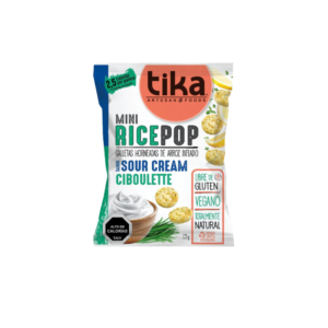 Mini rice pop sour cream ciboulette 15g Tika