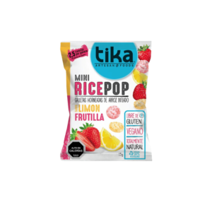 Mini rice pop limón frutilla 15g Tika