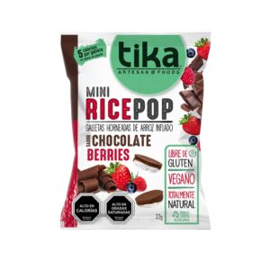 Mini rice pop chocolate berries 22g Tika