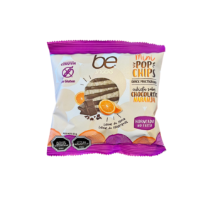 Mini Pops multigrano con cubierta de chocolate naranja 25g Be Cookies