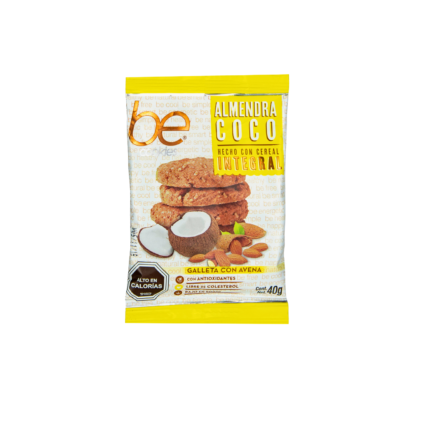 Galletón almendra coco 40g Be Cookies