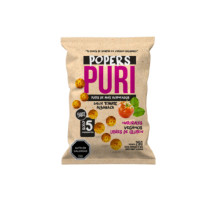 Puri Popers tomate albahaca 25g Puri