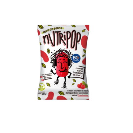 Nutripop sabor frambuesa 20g