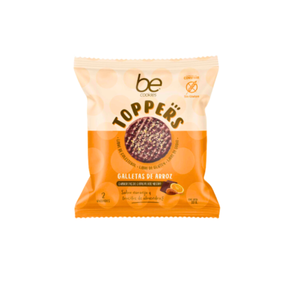 Toppers chocolate naranja y trozos de almendra 33g Be Cookies