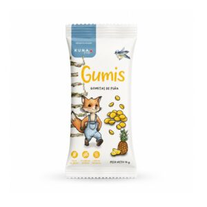 Gomitas Saludables Sin Azúcar – Piña – 16 gr Kuna Foods