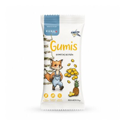 Gomitas Saludables Sin Azúcar – Piña – 16 gr Kuna Foods