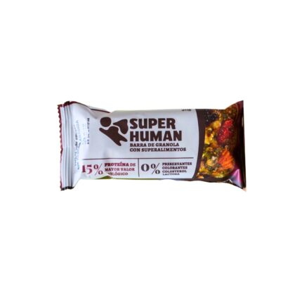 Barra de Granola con superalimentos, Berries y Proteína 40g Super Human