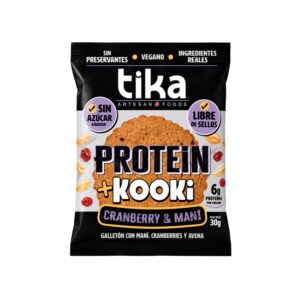 Galletón Protein Cranberry & Maní 30g Tika Kooki