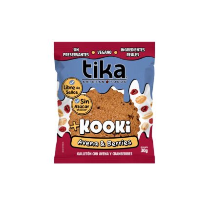 Galletón Avena & Berries 30g Tika Kooki