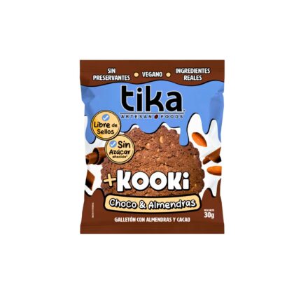 Galletón Choco & Almendras 30g Tika Kooki