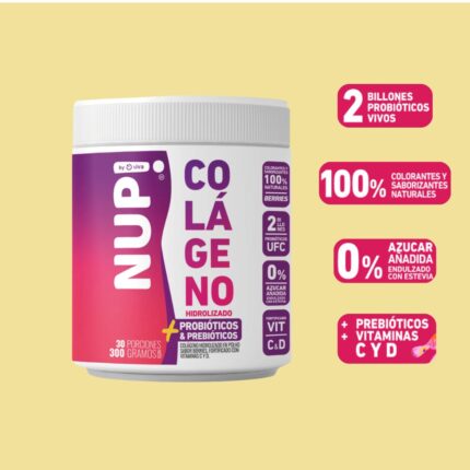 Colágeno NUP berries - Pre y probióticos + vitaminas
