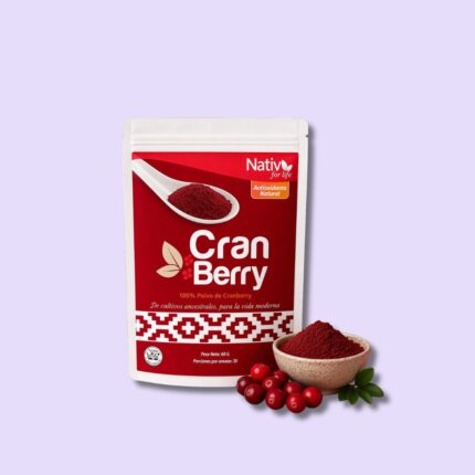 Cranberry en polvo Nativ For Life - Fruta liofilizada