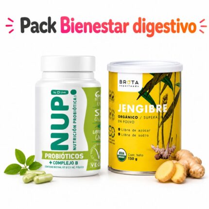 Pack Bienestar Digestivo - Probiótico + jengibre para rutina diaria