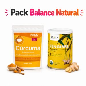 Pack Balance Natural – Cúrcuma + jengibre para rutina funcional