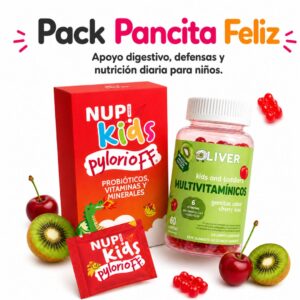 Pack Pancita Feliz para niños – Pylorioff Kids + Multivitamínico