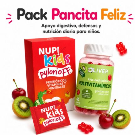Pack Pancita Feliz para niños - Pylorioff Kids + Multivitamínico